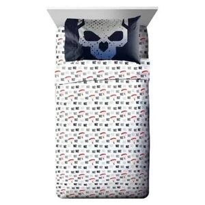 NEW Call of Duty Warzone‎ Twin Sheet Set 3 Piece Microfiber Bedding Skull Logo